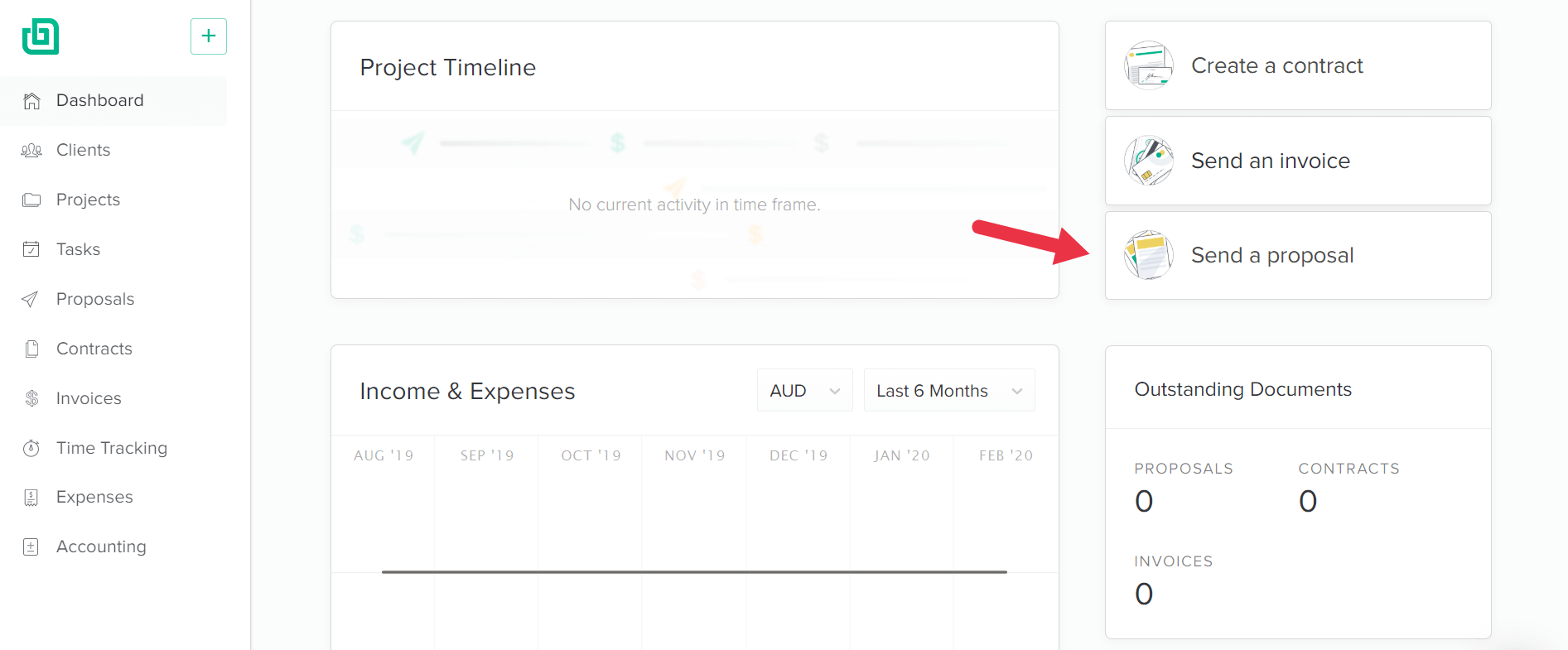 Tableau de bord Bonsai