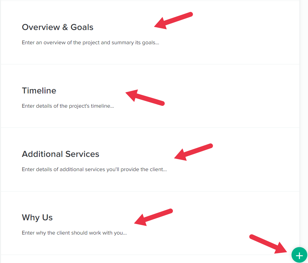 ajouter des informations sur la proposition