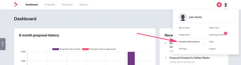 Tableau de bord « Meilleures propositions »