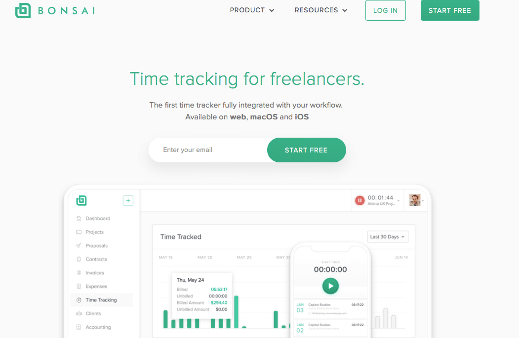 Seguimiento del tiempo dedicado al bonsái