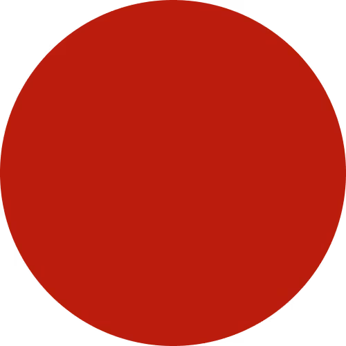 Solid red circle on a transparent or black background.