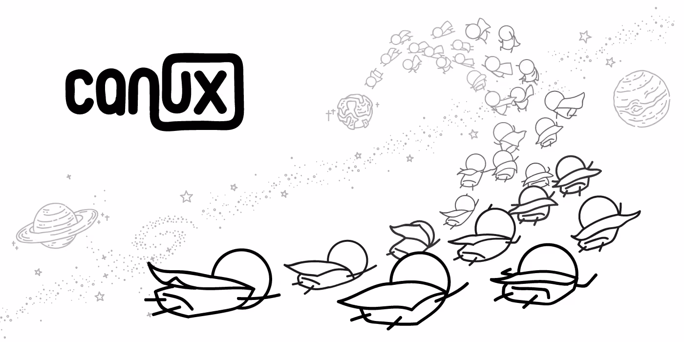 Header graphic for the article 'Squirrel shoes, yoga and spacesuits: My experience at CanUX 2017'