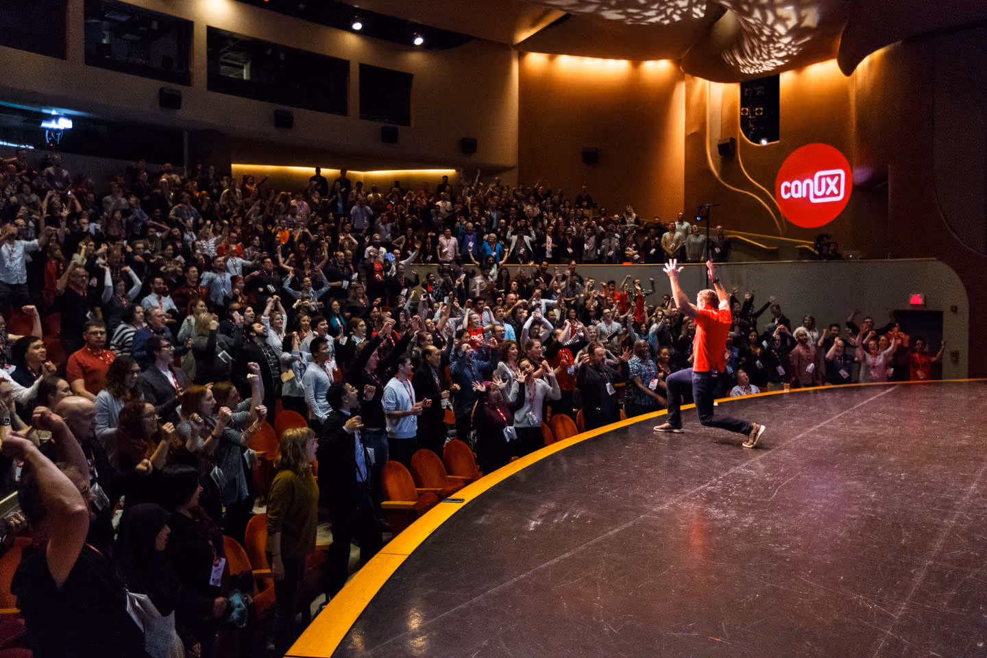 The crowd at CanUX had a fair few chances to interact with speakers onstage.