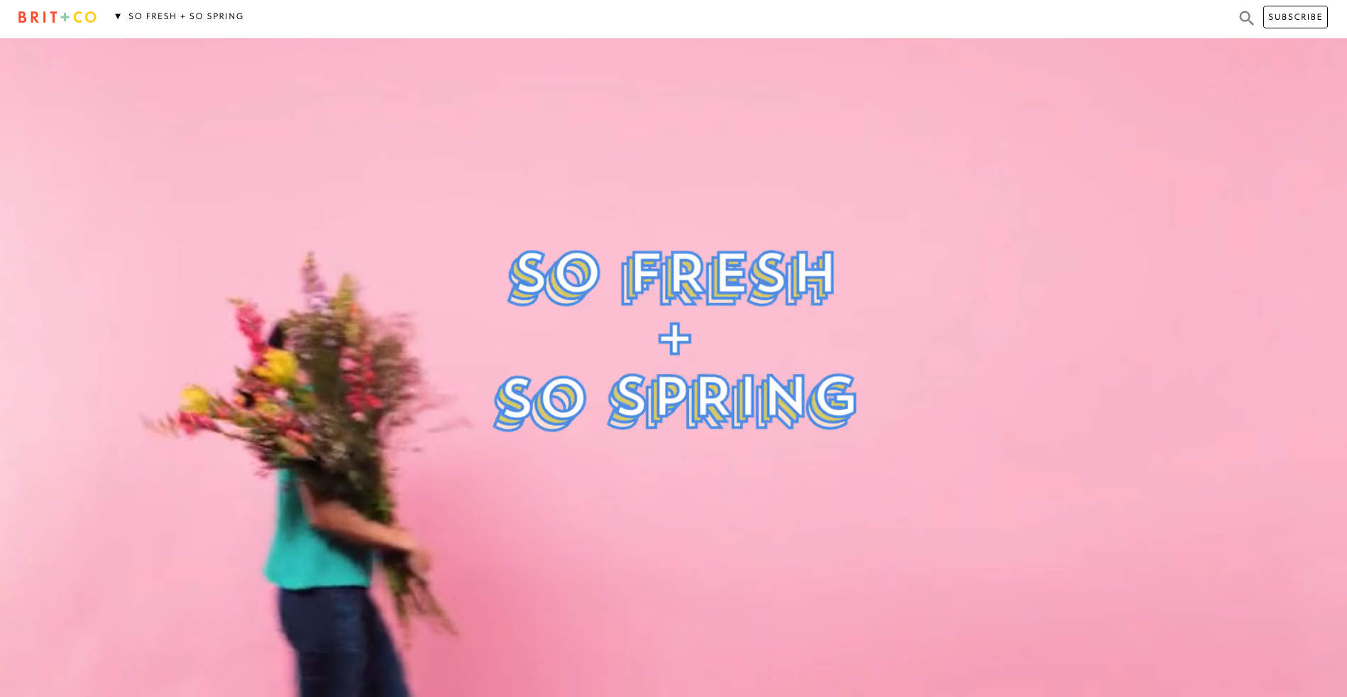 Brit + Co’s ‘So Spring’ page