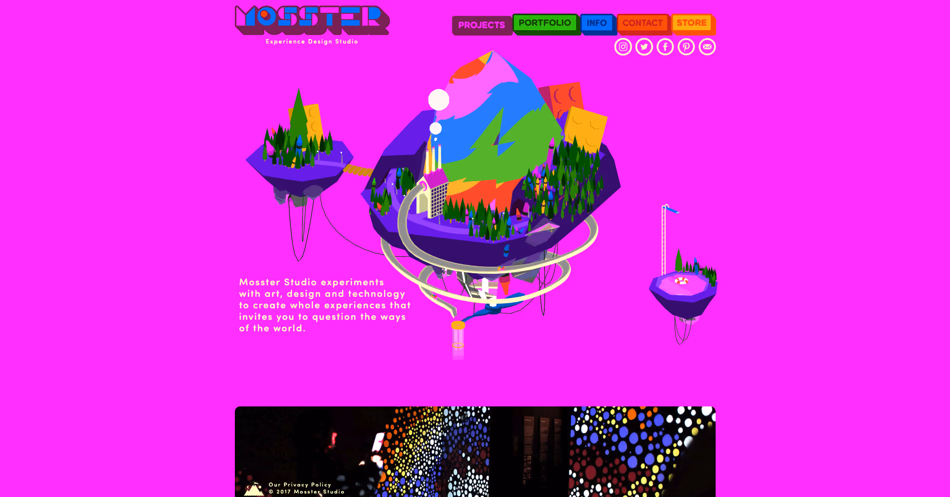 Mosster Studio’s website