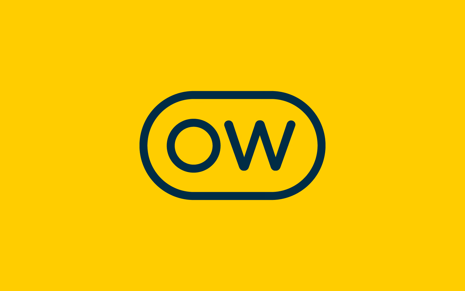 The new Optimal Workshop logo, in black on a yellow background.