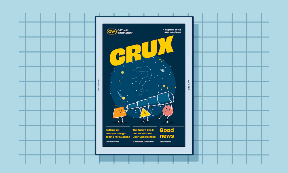 Header graphic for the article 'Hot off the digital press: CRUX#2 is here!'