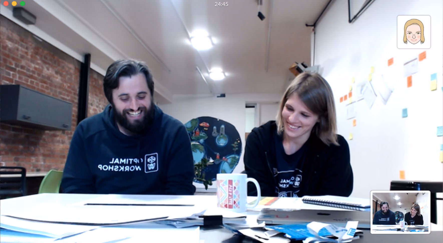 6-dan-design-sprintOur remote worker Rebecca dialed in to watch one of our user tests live