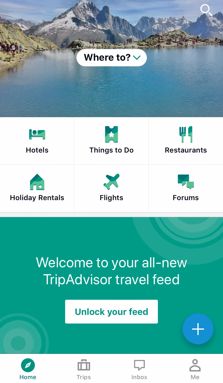 A screenshot of Airbnb's mobile app