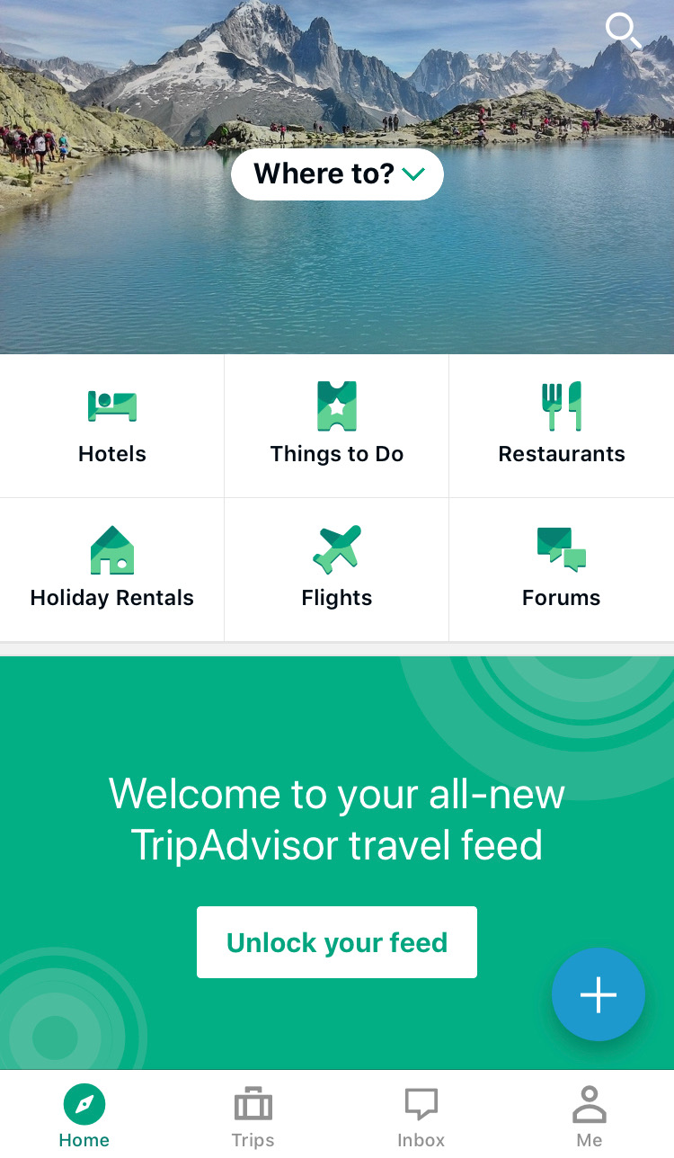 A screenshot of Airbnb's mobile app