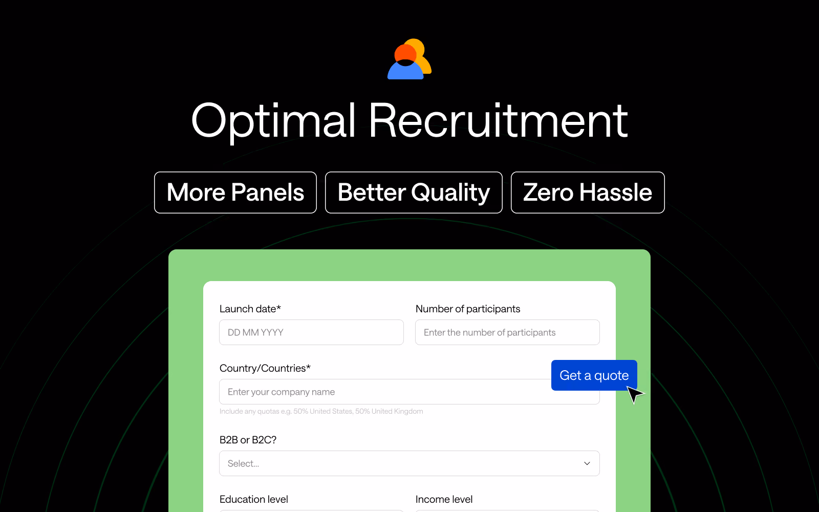 Header graphic for the article 'Optimal Recruitment Relaunch: More Panels, Better Quality, Zero Hassle'
