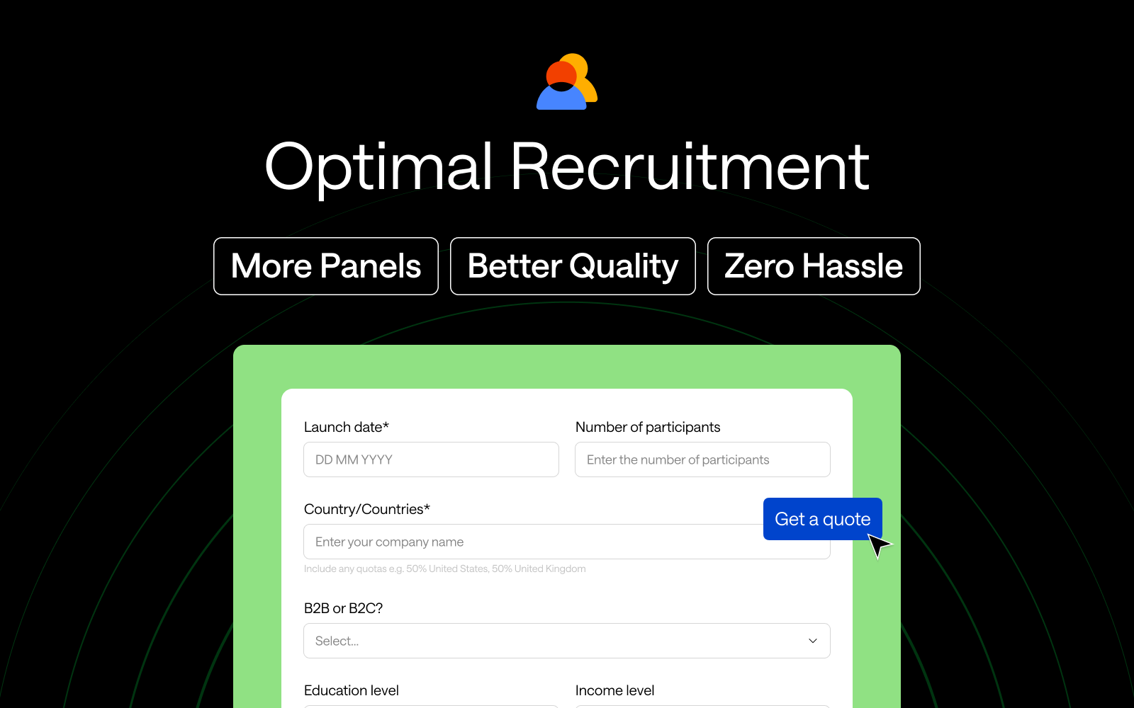 Header graphic for the article 'Optimal Recruitment Relaunch: More Panels, Better Quality, Zero Hassle'