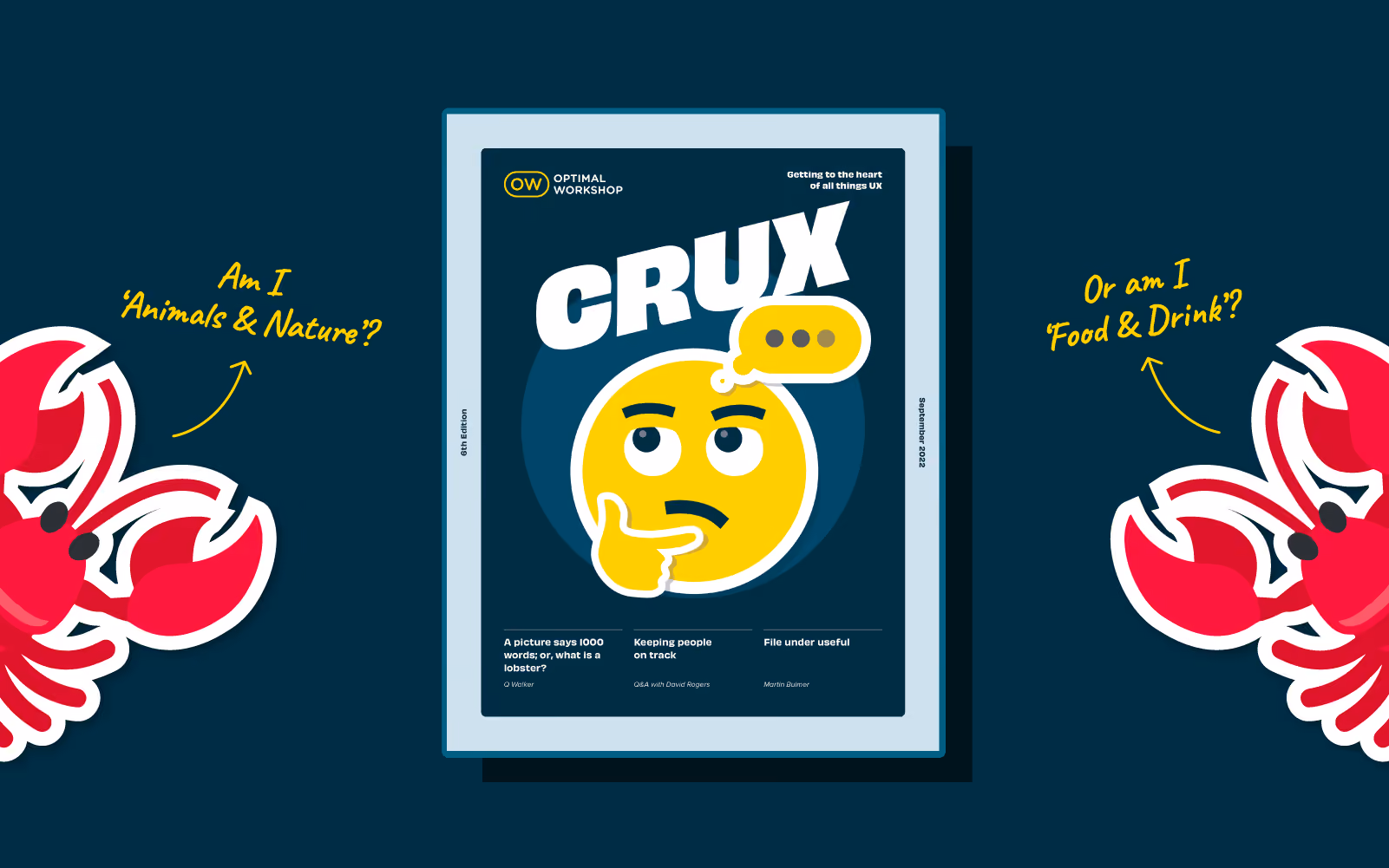 Header graphic for the article 'CRUX #6: Information architecture in unexpected places'