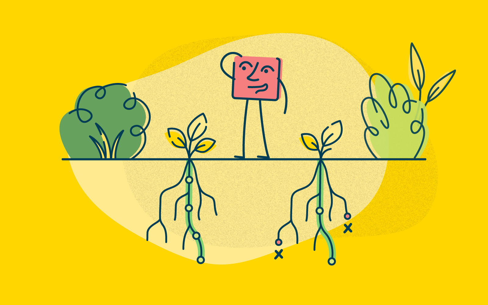 Header graphic for the article 'Information architecture lives here : make IA part of your...'