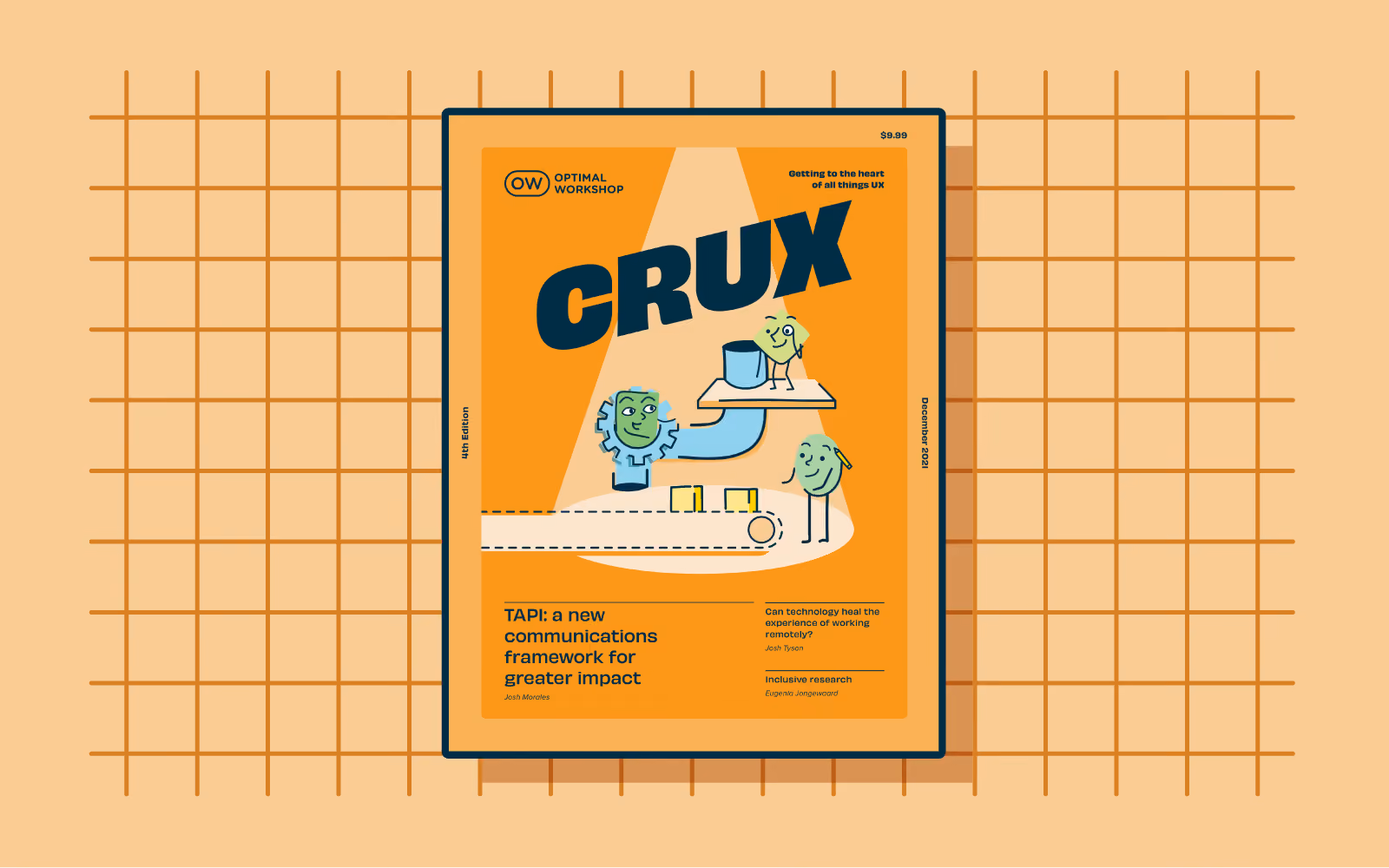 Header graphic for the article 'CRUX #4: fresh thinking from the world of UX'