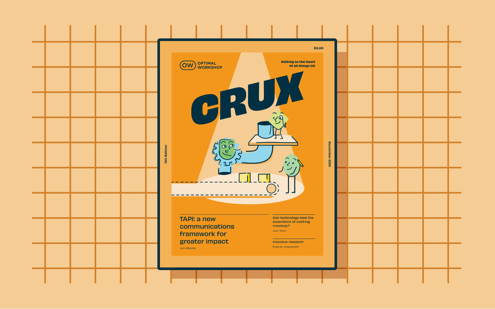 Header graphic for the article 'CRUX #4: fresh thinking from the world of UX'