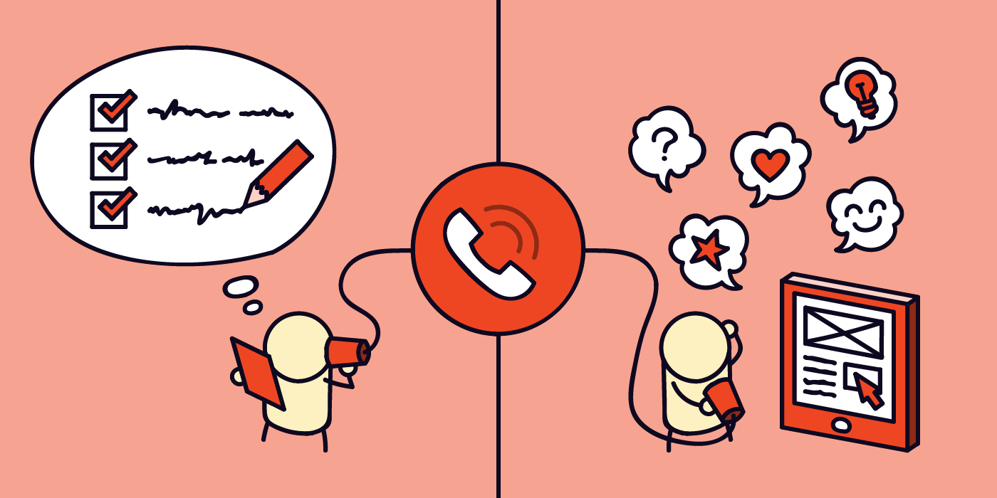Header graphic for the article '8 tips for running user interviews over the phone'