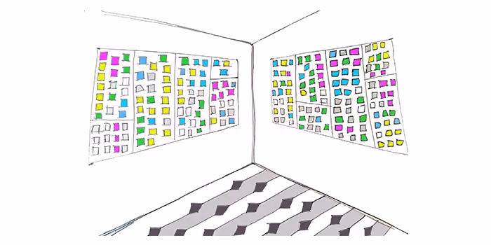 Header graphic for the article 'User research and agile squadification at Trade Me'