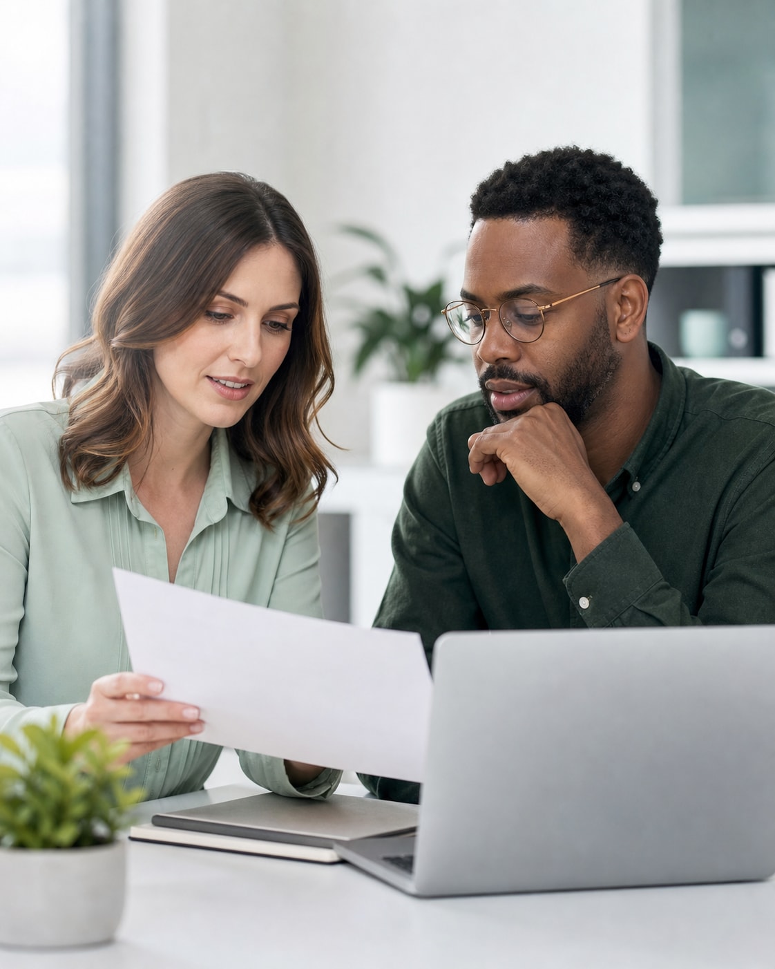Recruiting-Fachpersonen bei der Besprechung einer offenen Stelle