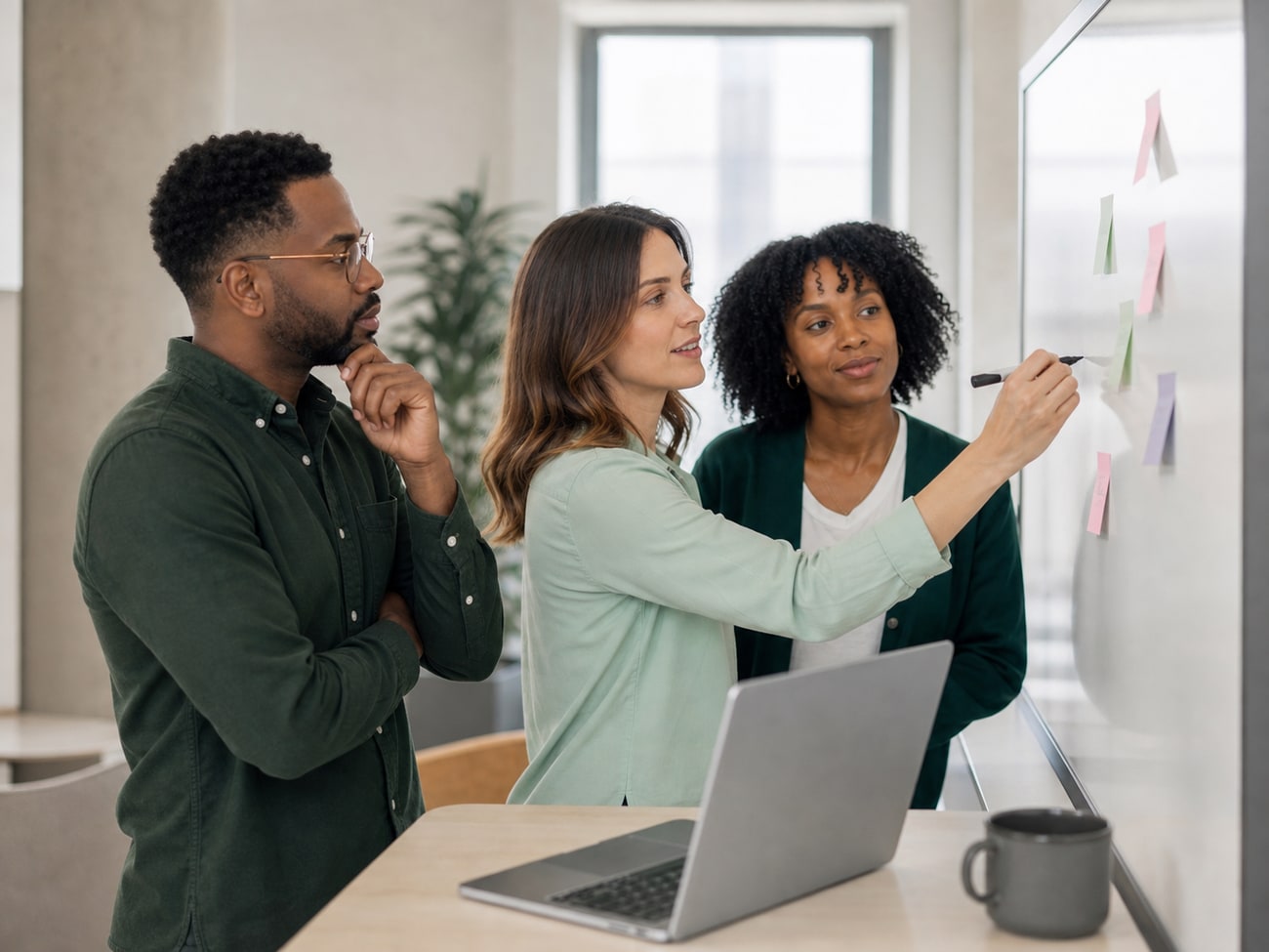 Candidate-Booster-Team bei einer gemeinsamen Arbeitssession