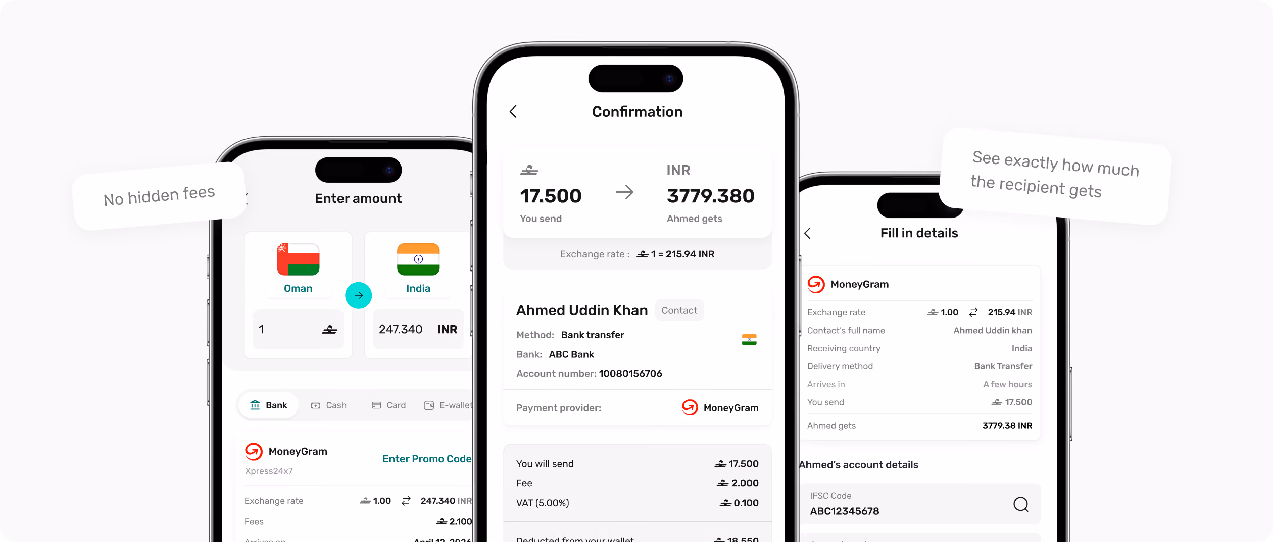 Walletii screen saying goodbye to cash fees.