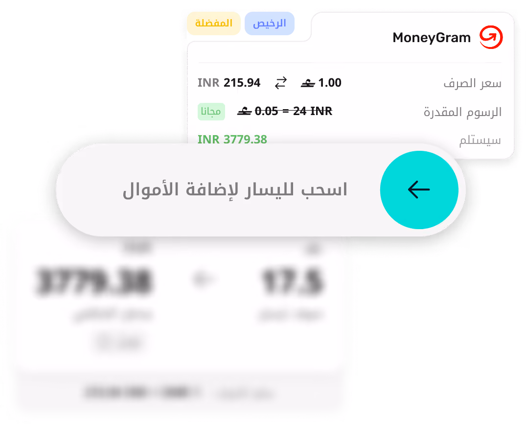 شاشة واليتي تبرز احتياجات الدفع اليومية.