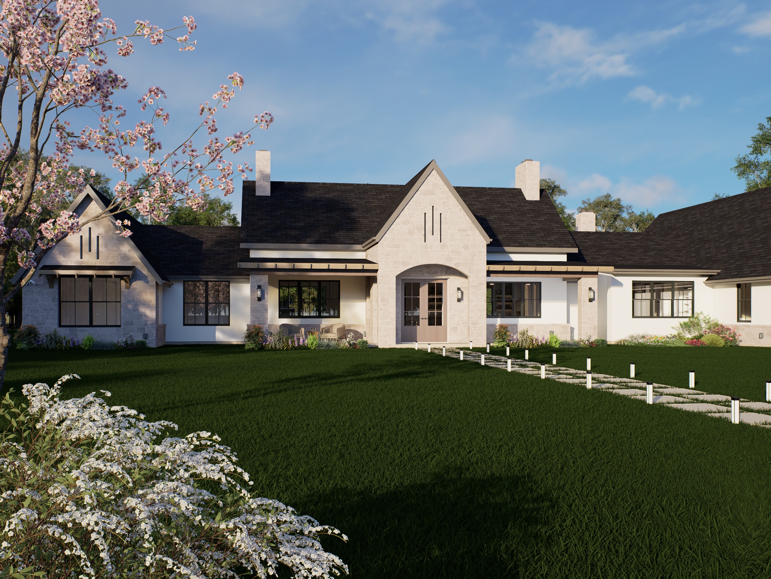 Modern Transitional Home, Custom