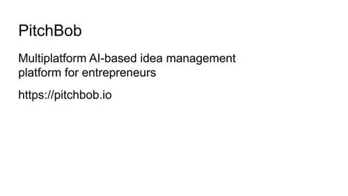 Pitchbob.io