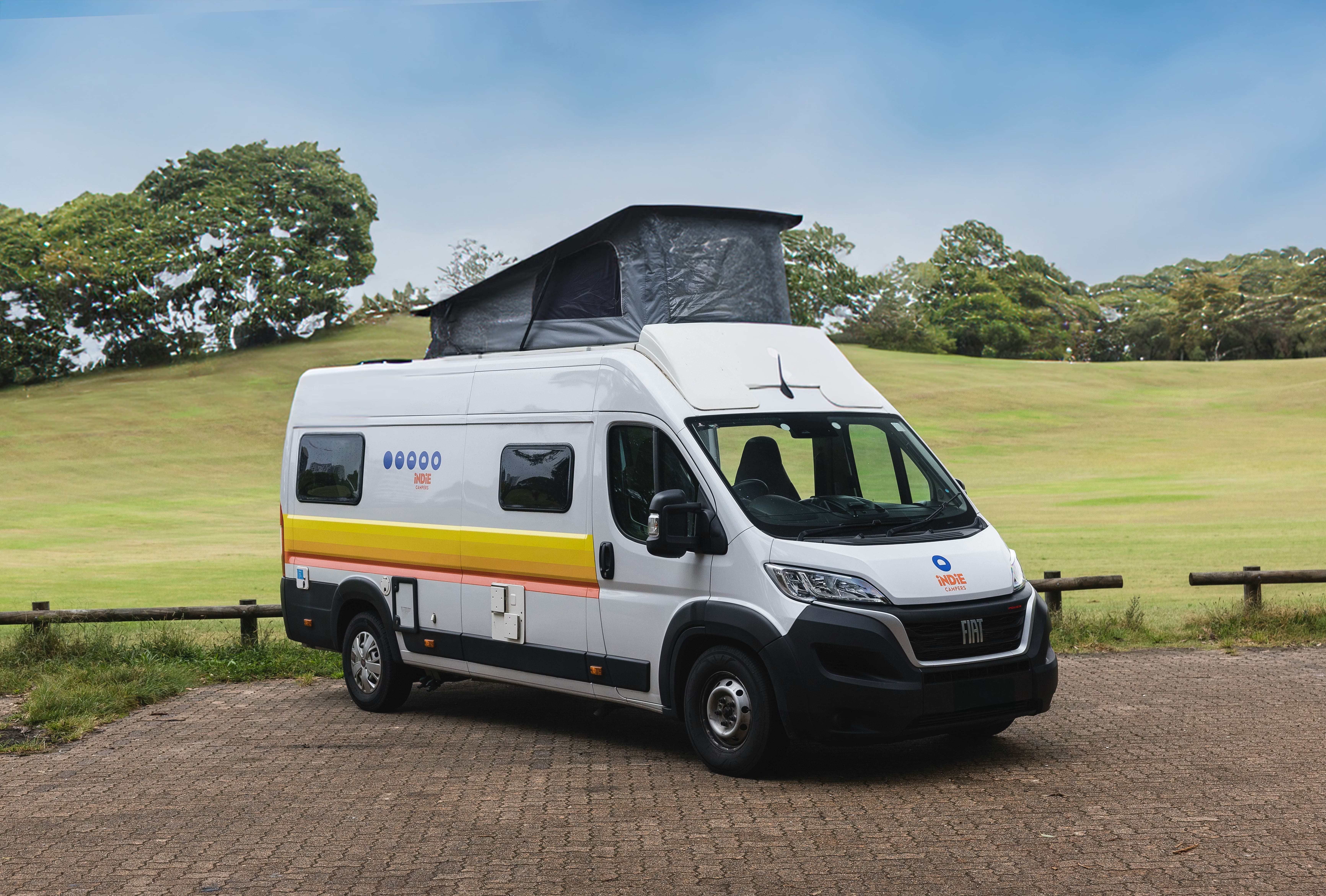 Indie Campers Active Pop Top campervan for Australia and New Zealand holidays