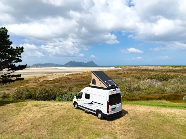 Britz Voyager campervan in New Zealand