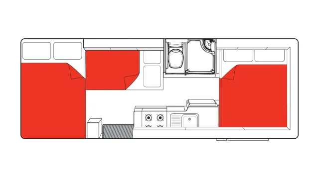 Mighty Big Six night floor plan, Australia