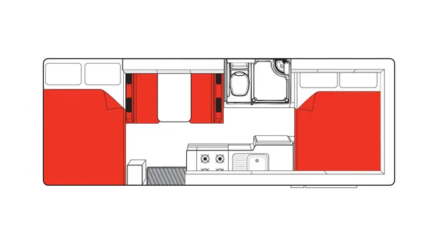 Mighty Double Up night floor plan, New Zealand