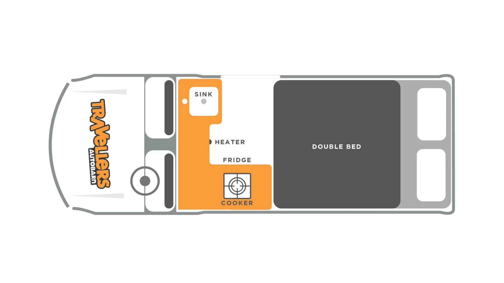 Travellers Autobarn Beeva night floor plan, USA