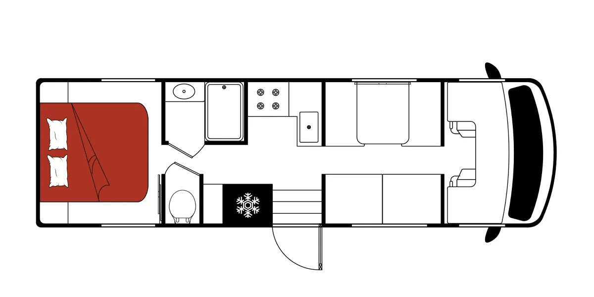 El Monte Class C Large day floor plan, USA