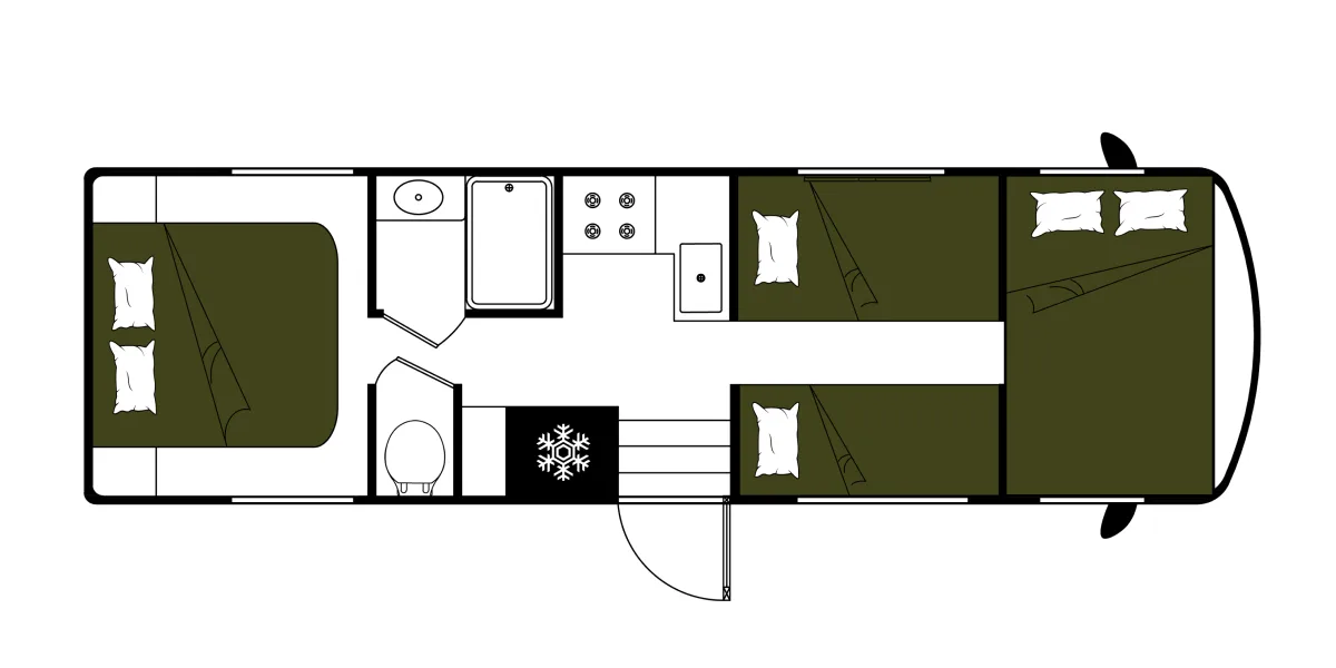 Mighty Class C Large night floor plan, USA