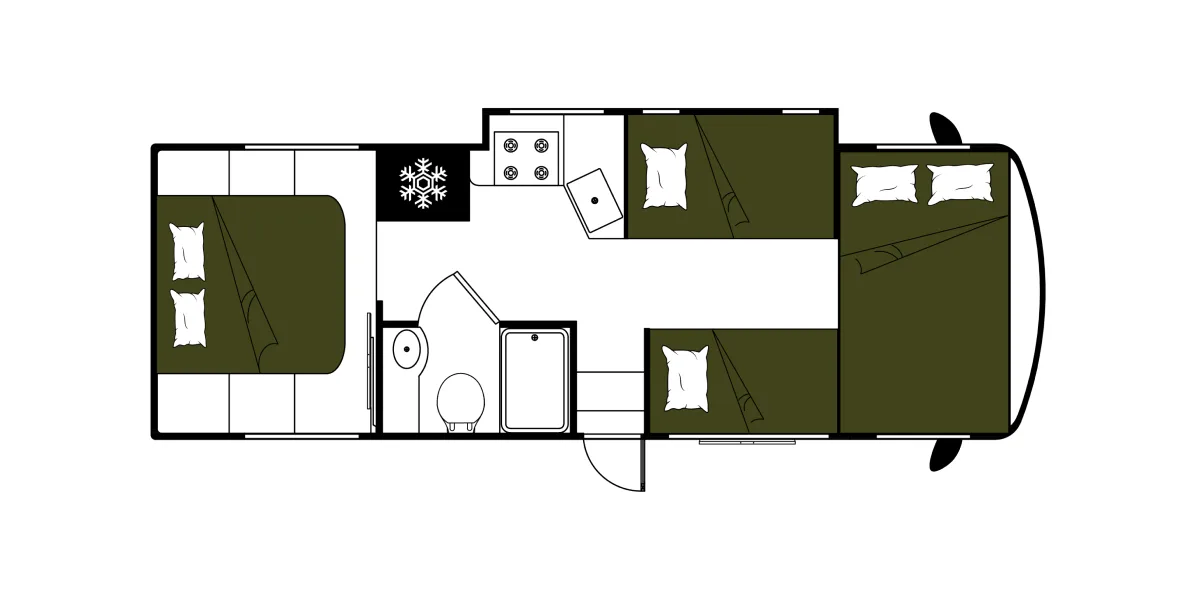 Mighty Class A night floor plan, USA