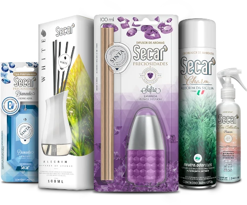 pack de produtos secar para perfumação