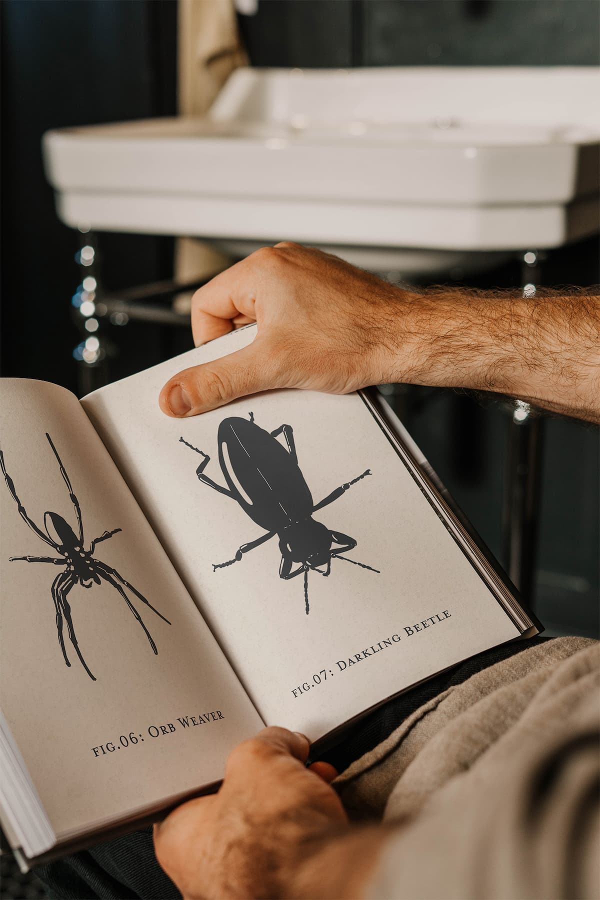 Mockup of tattoo reference book