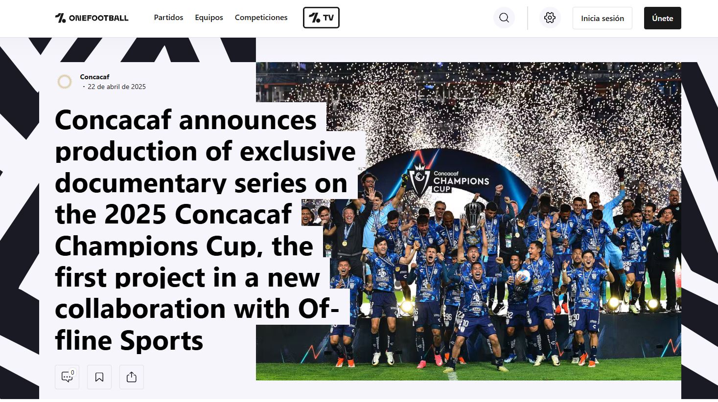 Concacaf announces production of exclusive documentary series on the 2025 Concacaf Champions Cup