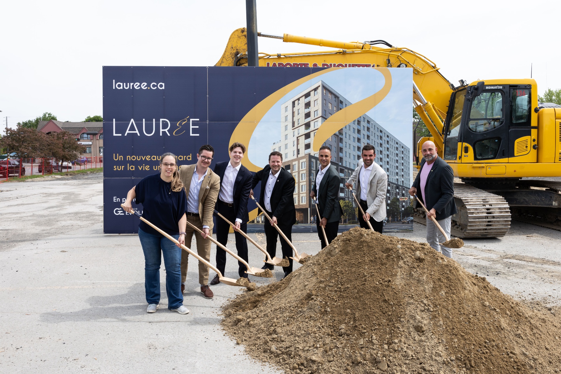 Le Groupe Evoludev et le Fonds immobilier de solidarité FTQ lancent officiellement la construction du projet résidentiel Laurée à Repentigny