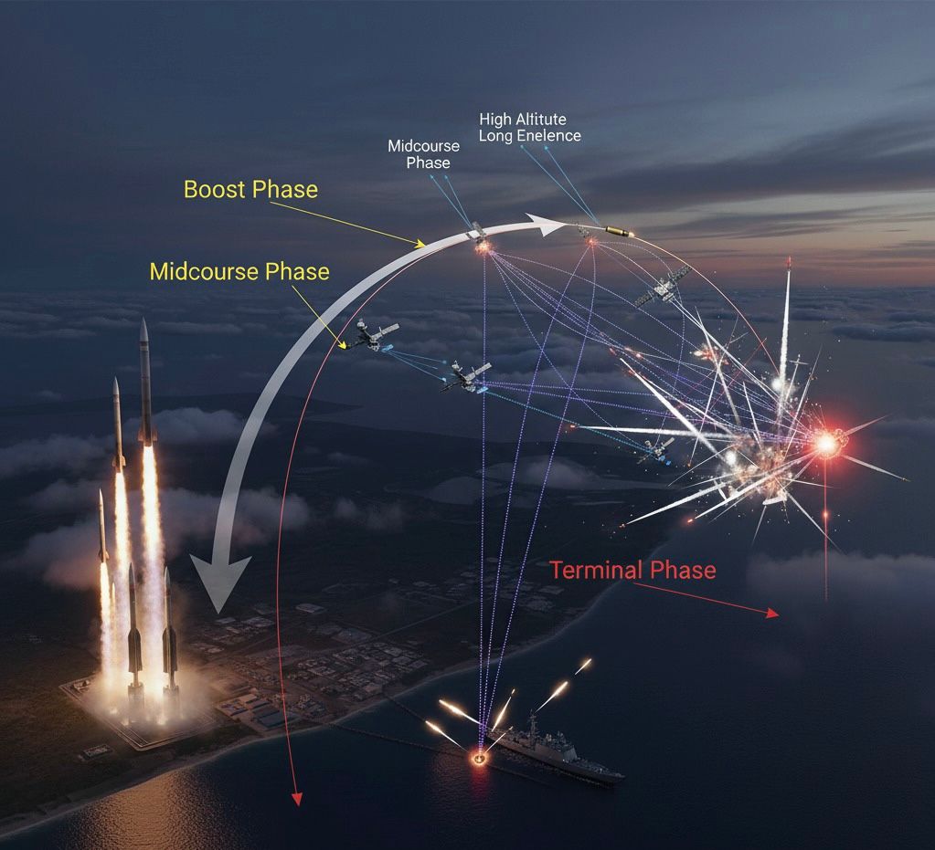 Quantum-Inspired Multi-Phase Missile Trajectories