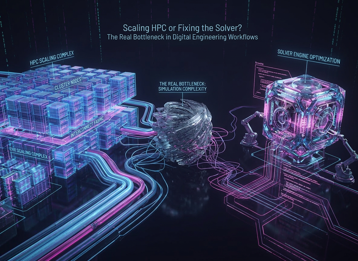 Scaling HPC or Fixing the Solver? The Real Bottleneck in Digital Engineering Workflows
