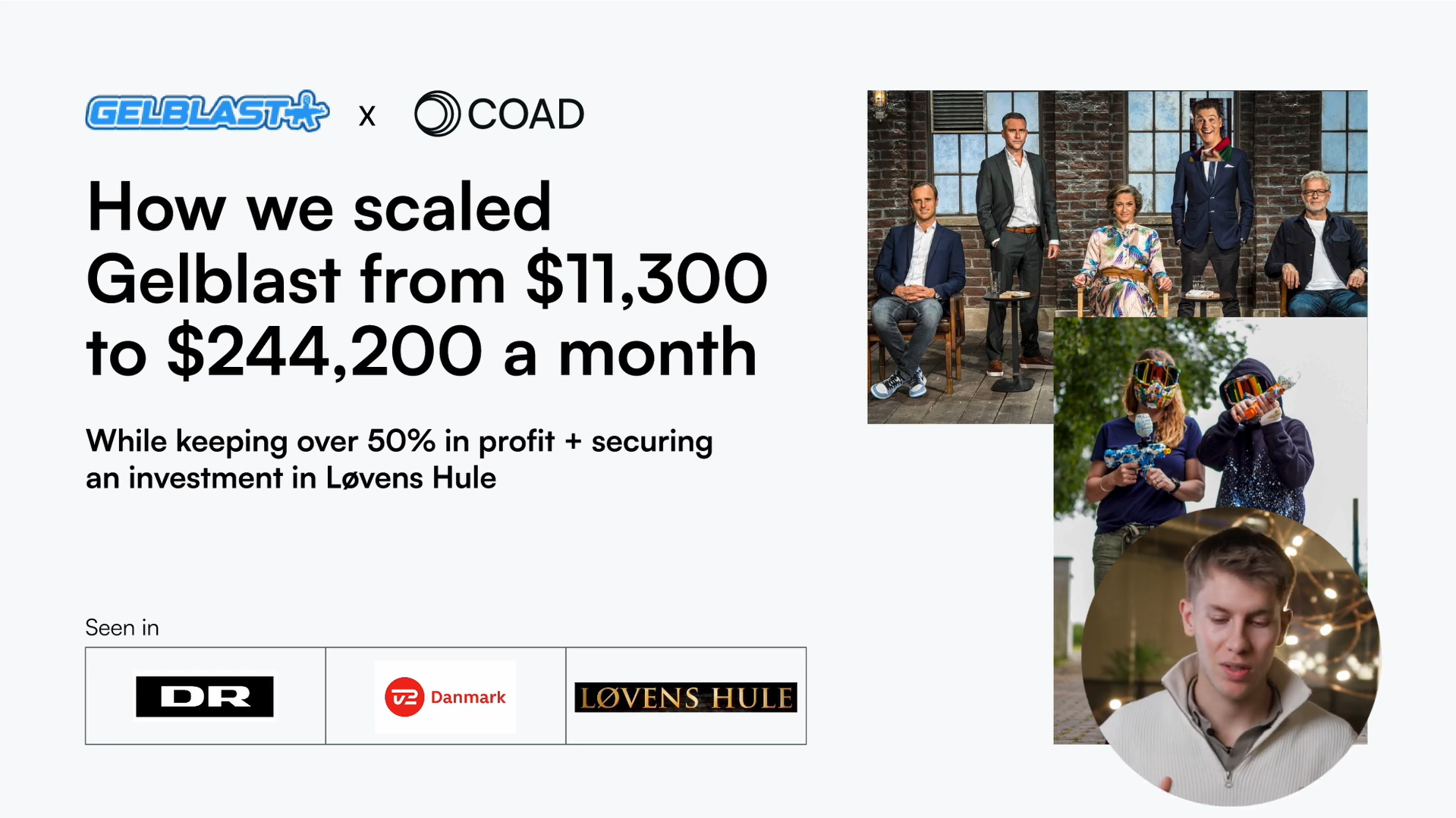 Gelblast: Investment On Danish National TV