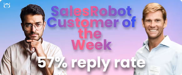 infographic showing  percentage reply rate, client photo