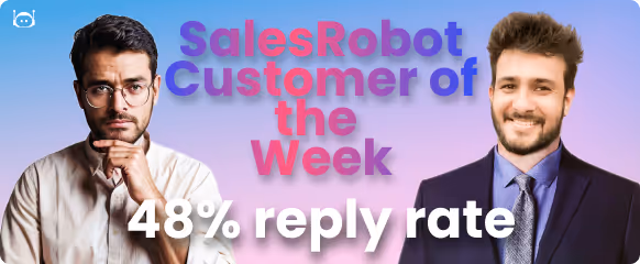 infographic showing  percentage reply rate, client photo