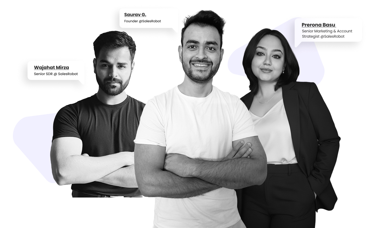 infographic showing team members