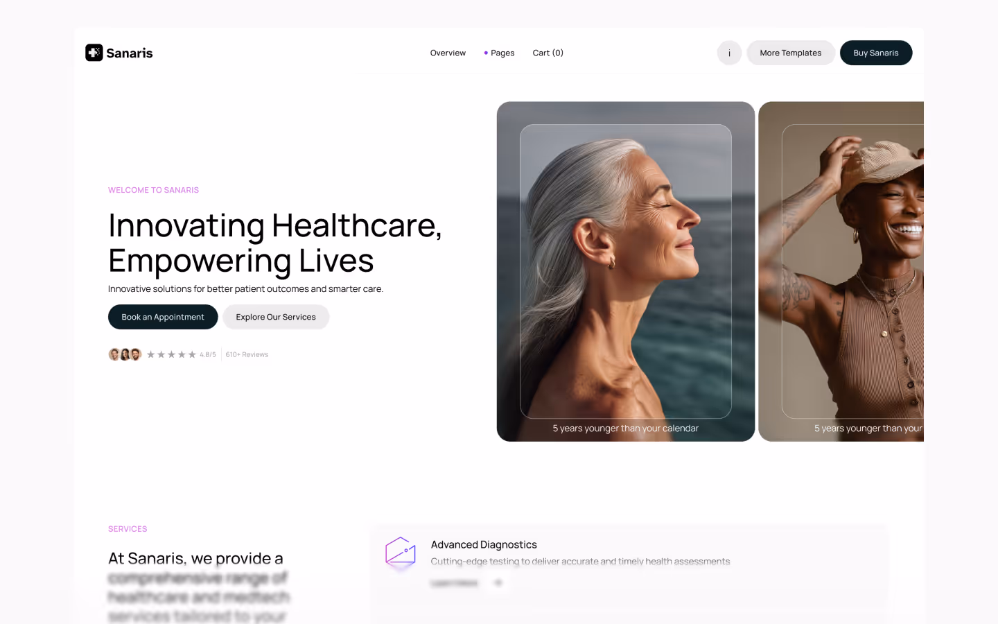 Sanaris – Medtech & Healthcare Webflow Template