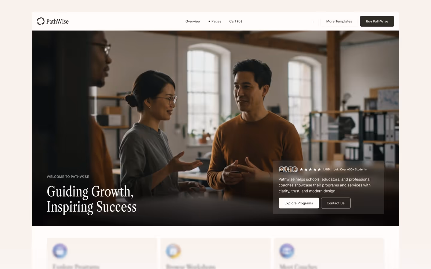 Schools & Consulting Webflow Template 5