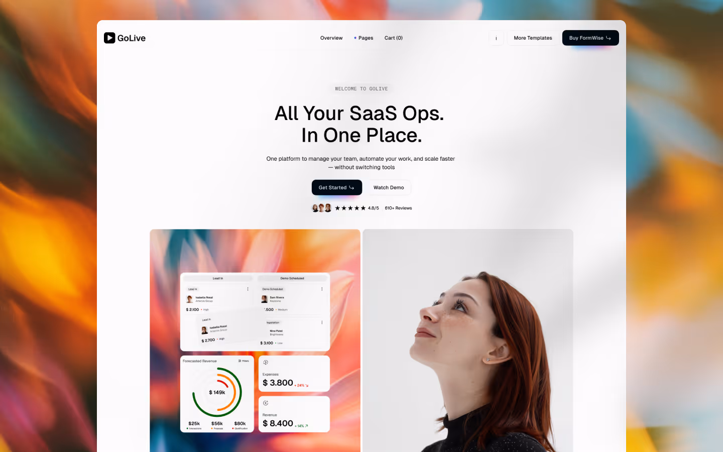 GoLive | SaaS & Startup Webflow Template