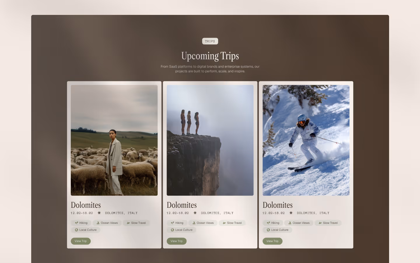Trip Creators & Travel Studios Website Template